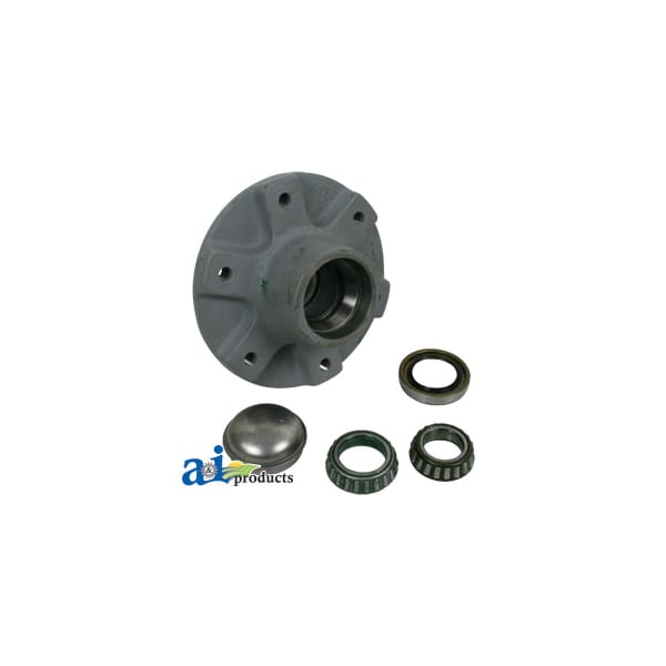 Hub w/brgs & hdwr 8" x8" x6"